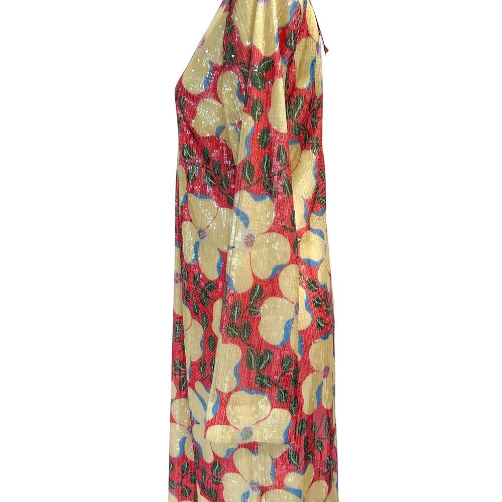 Rhode Size 4 NWT Terry Dress Scarlet Martinique Midi Vacation Boho Sequined - Picture 6 of 10